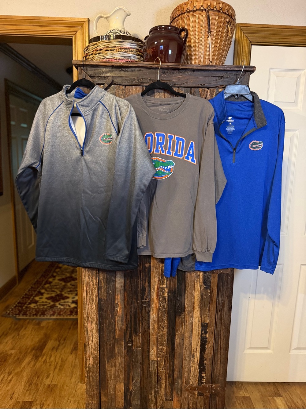 Lot of 3 Florida Gators Men’s Large Shirts Quarter Zip Fanatics Colosseum